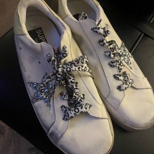 Golden goose superstar sneakers in size 10